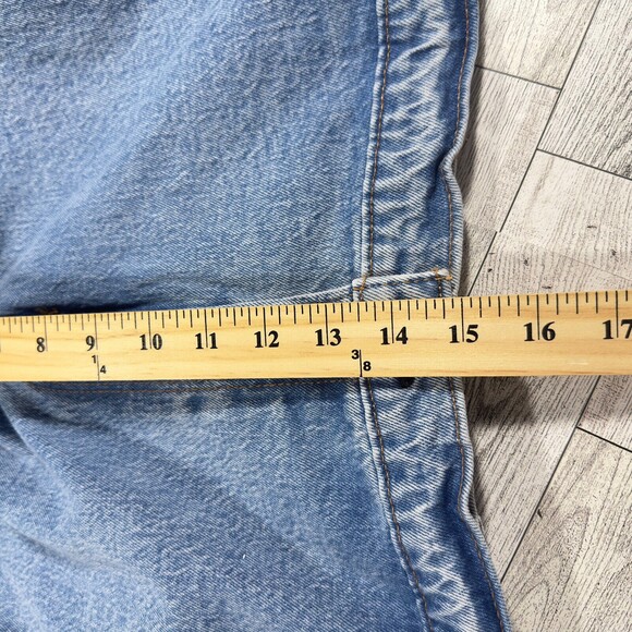 Abercrombie & Fitch 90s Straight Ultra High Rise Jeans NWT Women’s Sz 24L Blue - Picture 13 of 15